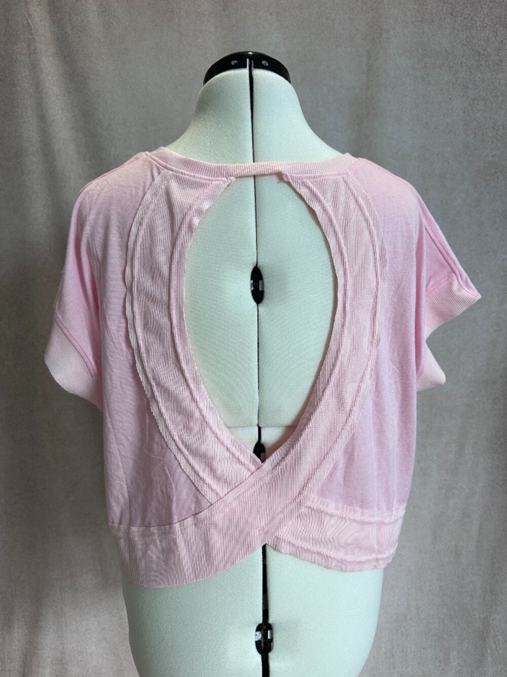 Panadila Open Back Oversized Shirt, Light Pink, XS